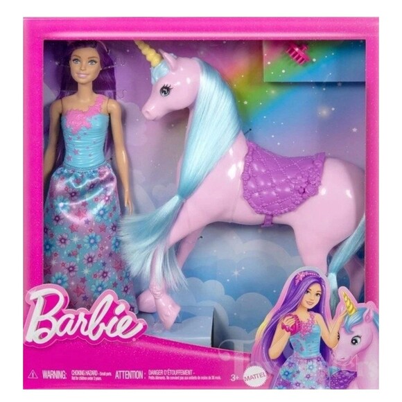 Barbie Dreamtopia Rainbow Unicorn & Doll Playset NEW - Picture 1 of 11